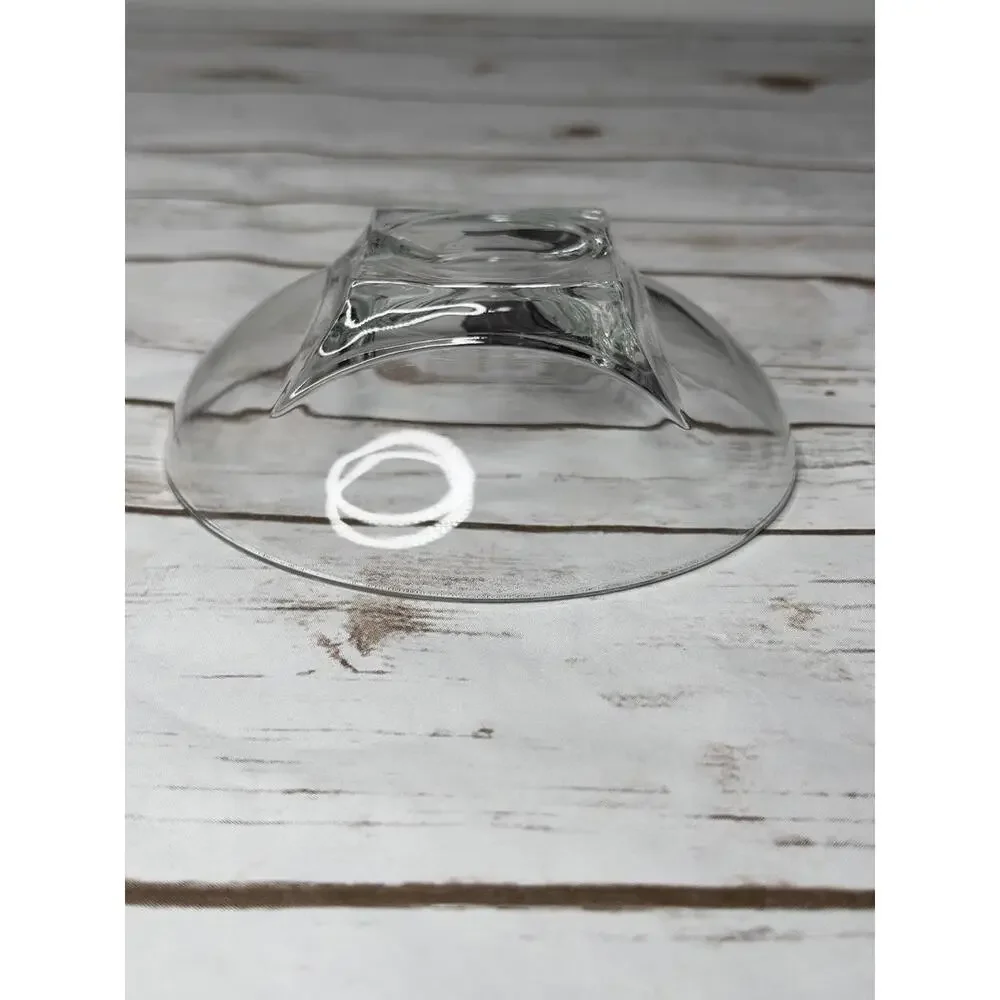 Hazel-Atlas Colony‎ Clear Square Base 60s Glass Bowl Set of 4